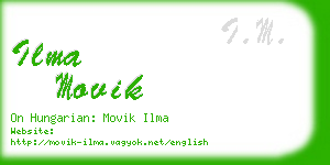 ilma movik business card